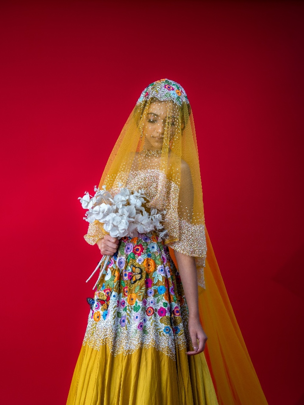 Summer Garden — Hand-Embroidered Couture Gown